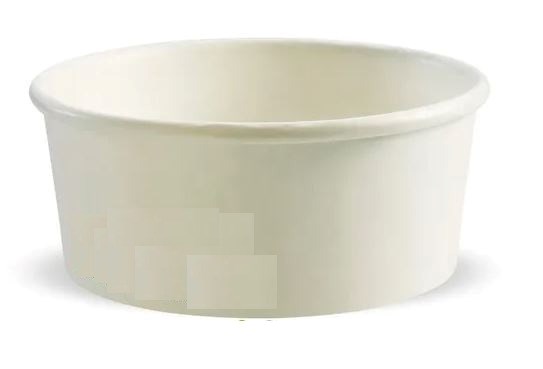 Bowl Paper White 25oz (750ml) Dia 142mm (12xPkt50=Ctn600)